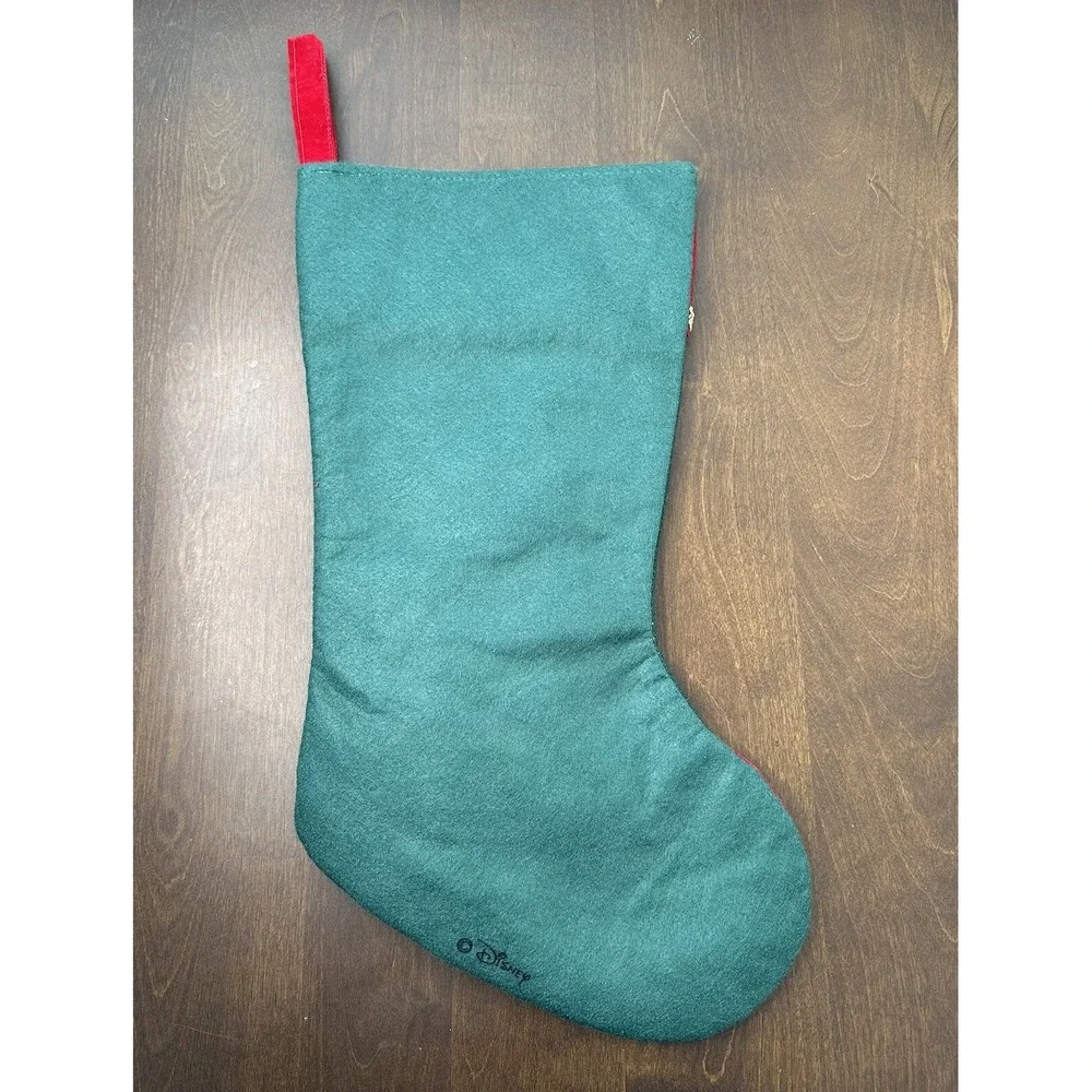 Vintage Disney Mickey Minnie Mouse Felt 3D Christmas Stocking Drummer Caroler